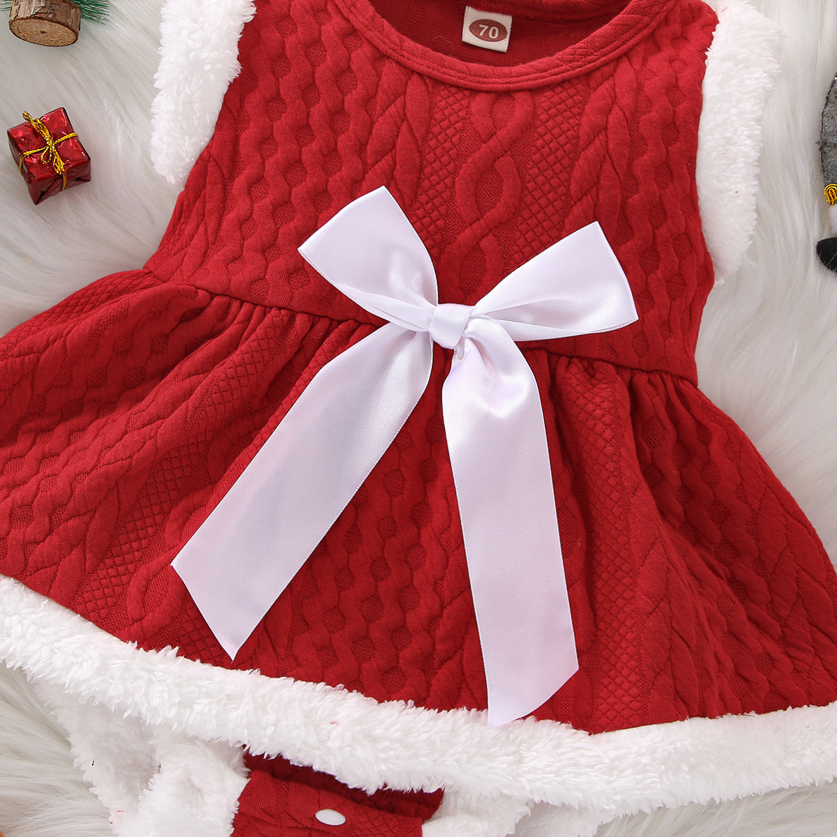 Newborn Baby Girl Christmas Romper